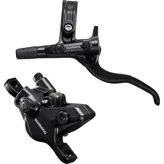 Shimano Deore BL-M4100/BR-MT410 Disc Brake and Lever - Rear, Hydraulic, Resin Pad, Gray