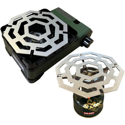 (327) Gotoku Tough Maru Jr. Captain Stag Small Gas Burner M-7900 (Octagonal Type) (Iron Plate Thickness 2.3mm)