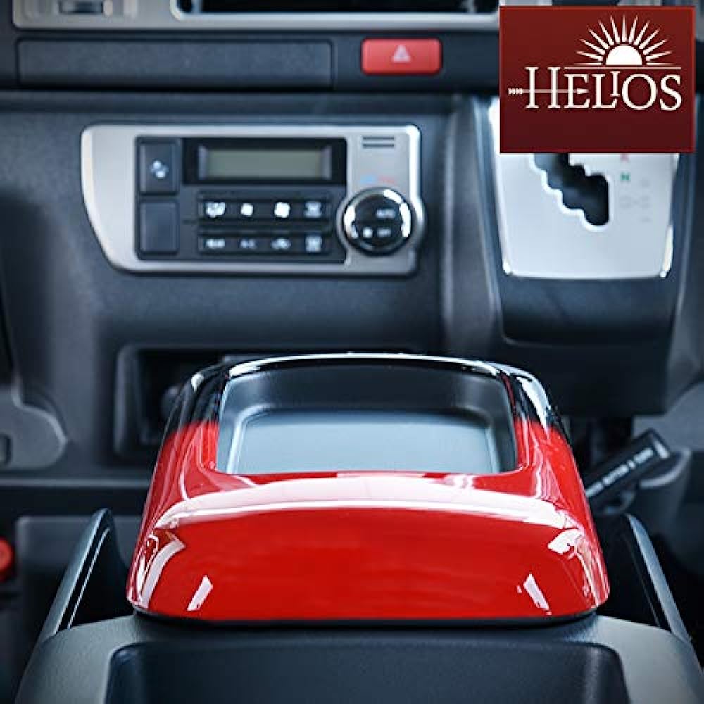 HELIOS 200 Series Hiace Center Console Box Cover Panel, Red x Black, 1 Type, 2 Type, 3 Type, 4 Type, 5 Type