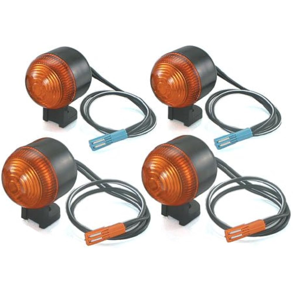 KITACO Turn Signal Kit MONKEY Wallens Mini Black/Orange 830-1137900