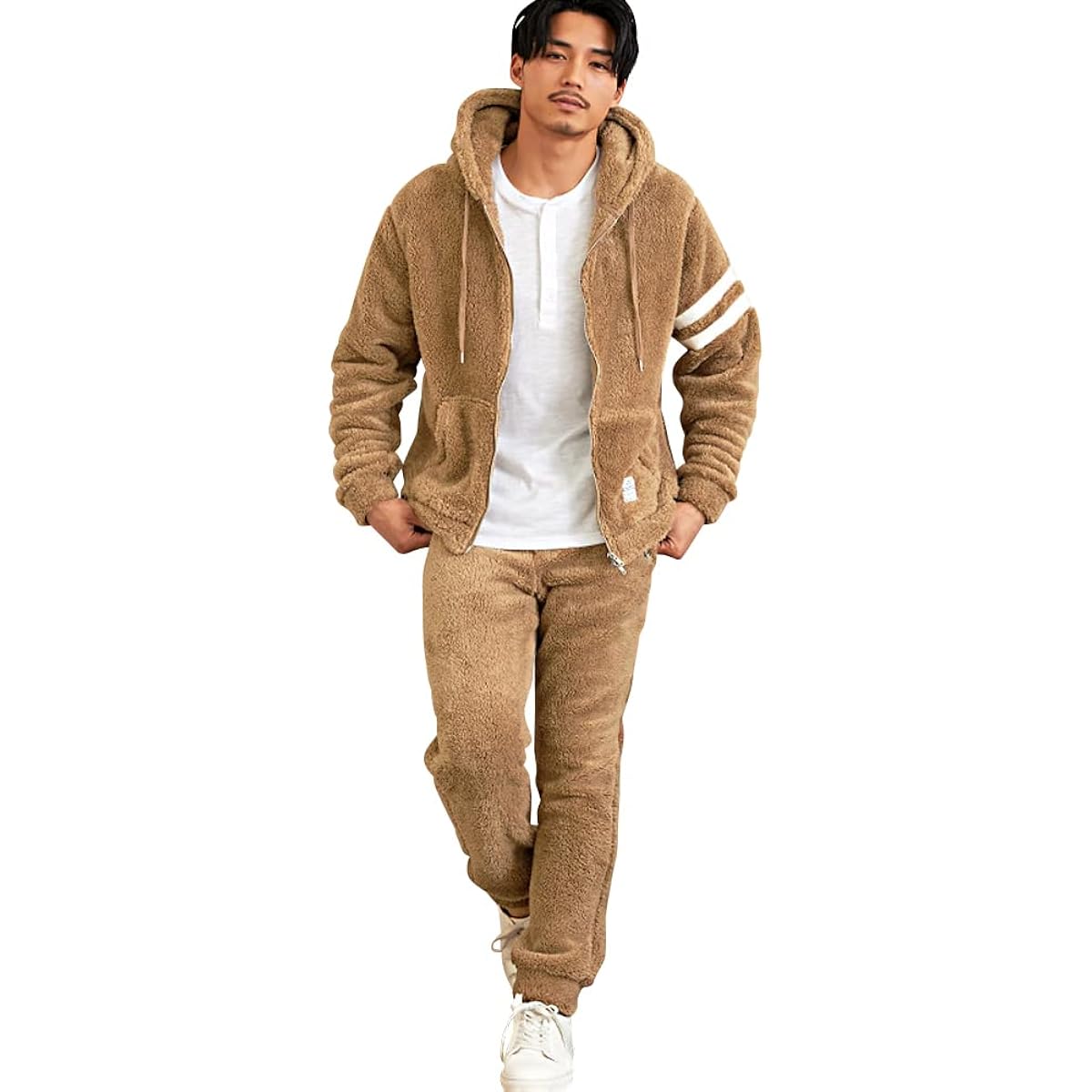 Cavalier Men's Unisex Boa Setup Parka Long Pants Line Top and Bottom CARYU13-05