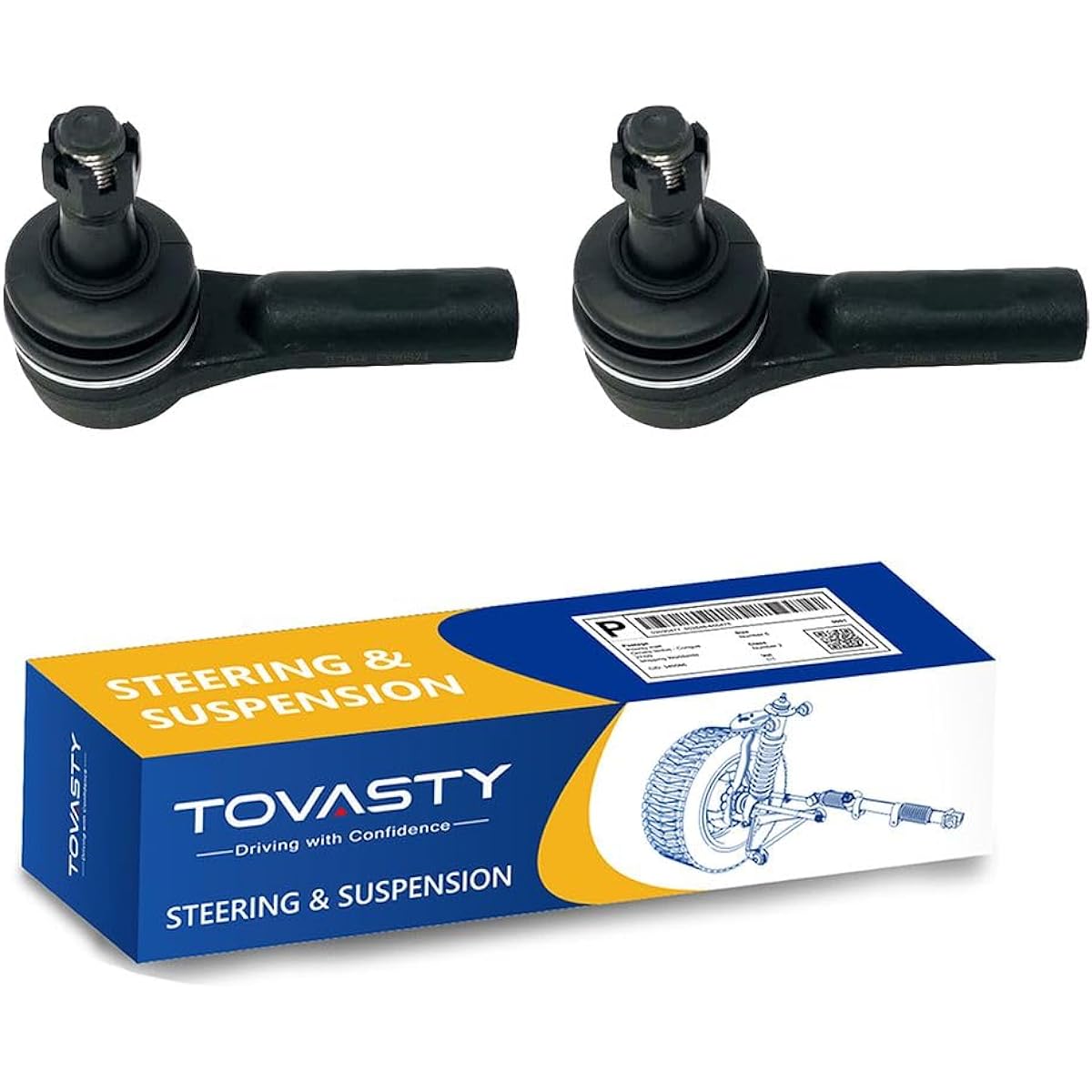 TOVASTY TR2192 2 Peace Outer Steering Tie Rod End 2008-10 Chrysler Town & Country / 2008-10 Dodge Grand Caravan / 2009-10 For Lutan