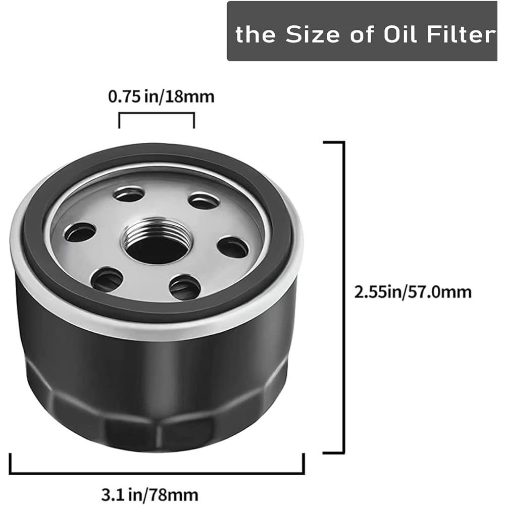 Mpsichia AM125424 Oil Filter John DEERE 696854 492932S 492932 695396 GY20577 492056 842921 Kawasaki 49065-7007 LG492932S for AM11956 799 7 532 Tar oil filter (1 piece)