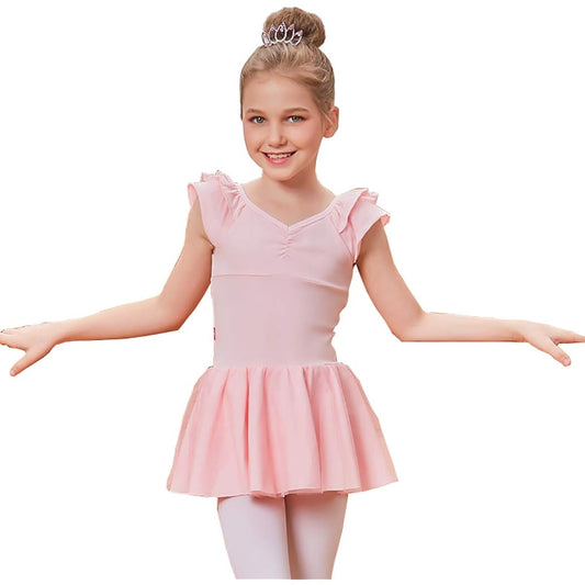 Manana ma30 Silkily Manana Leotard Ballet Kids Junior Simple Skirt with Snaps