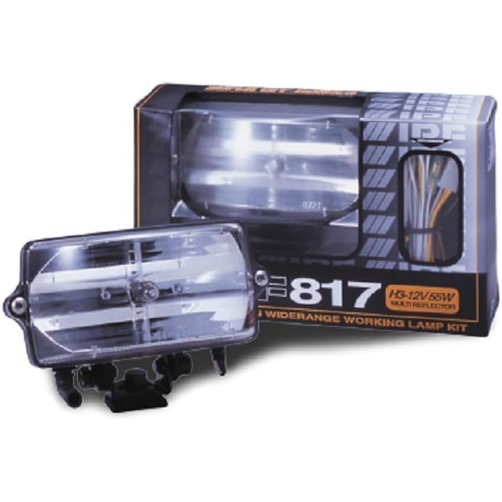 IPF back lamp work light work light halogen H3 square 3200K genuine color for 24V 1 piece lens cut wide angle wide scope 8172