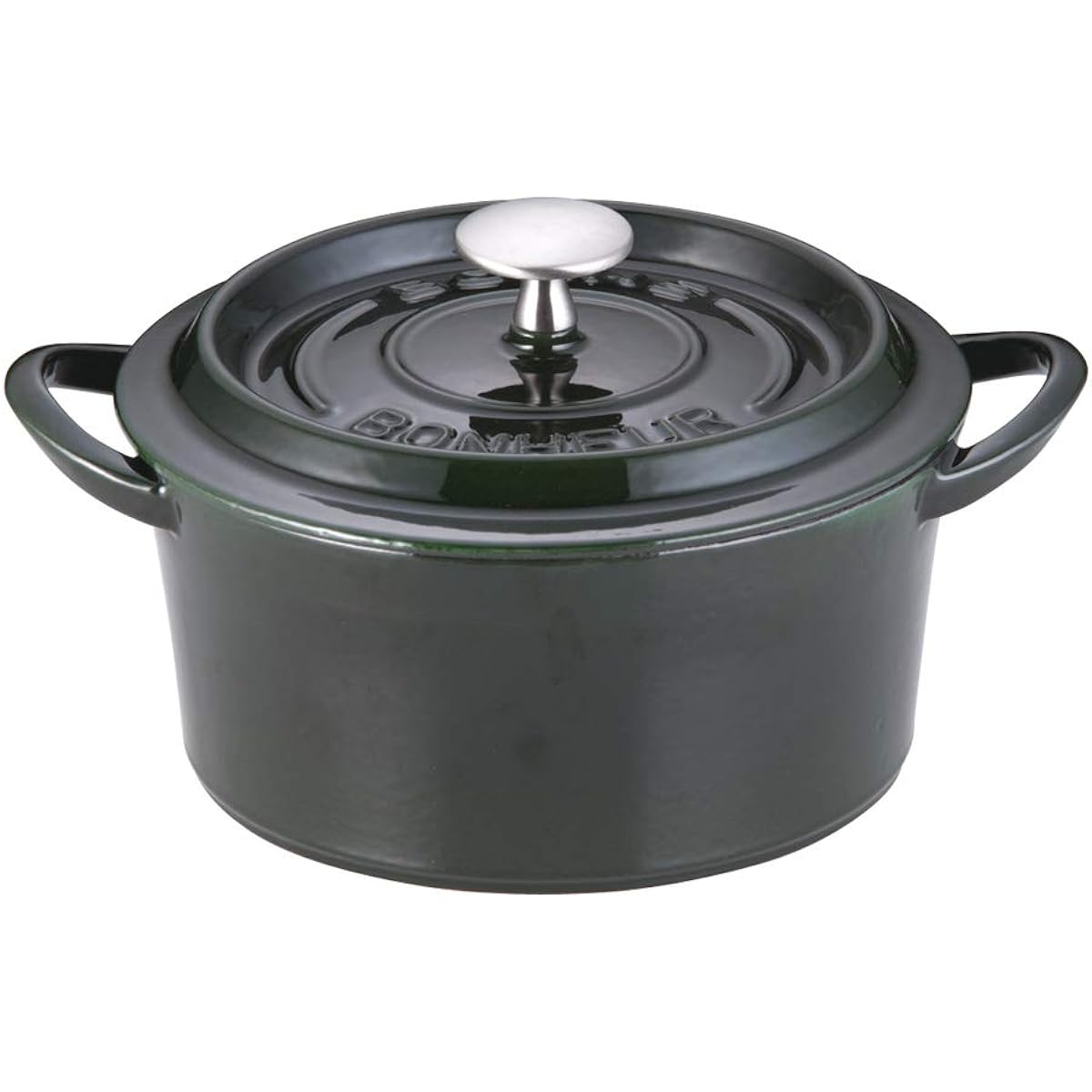 Ishigaki Sangyo Bon Bonaire Cocotte 20cm Majolica Green Iron Casting China ABVB809