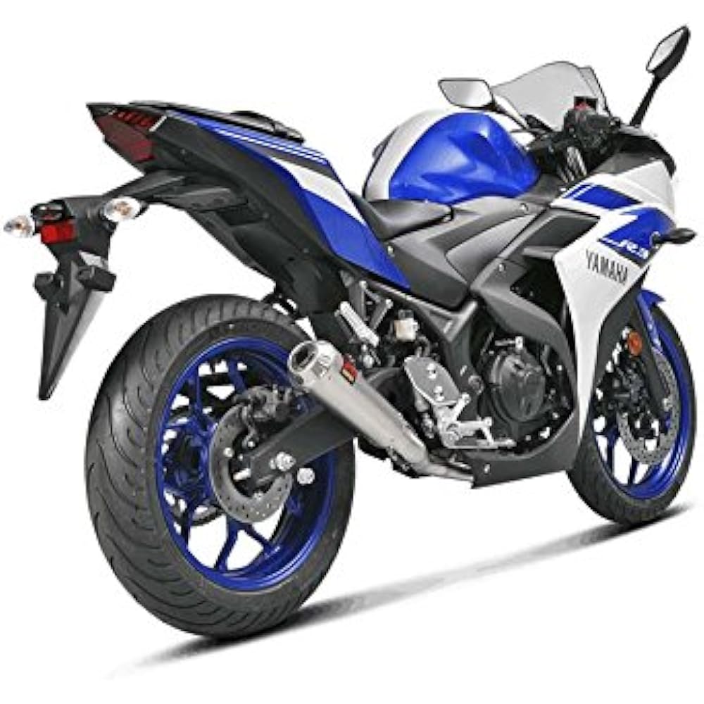 AKRAPOVIC Muffler Racing Line (Stainless Steel) YZF-R3/25(14-16), MT-03/25(16) S-Y2R1-CUBSS