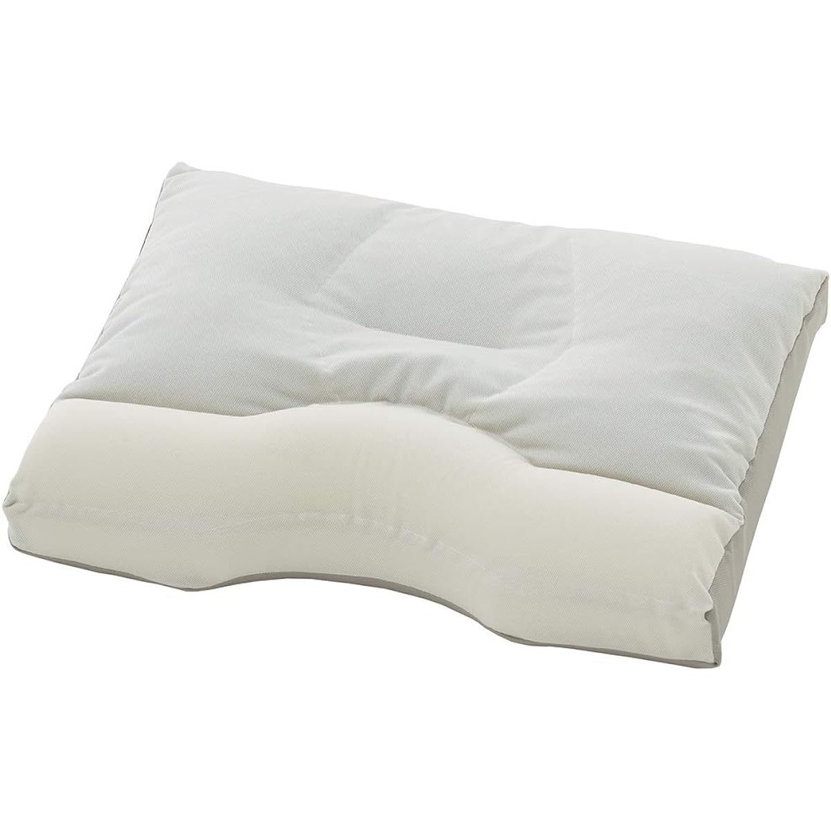 [Genuine French Bed Product] Pillow White 39 x 52cm "New Shoulder Fit Pillow Buckwheat High Type" Thickness 5.5~6.5cm Hybrid structure of buckwheat and low resilience foam for a gentle fit Antibacterial treatment Made in Japan 035828270
