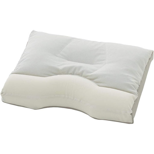 [Genuine French Bed Product] Pillow White 39 x 52cm "New Shoulder Fit Pillow Buckwheat High Type" Thickness 5.5~6.5cm Hybrid structure of buckwheat and low resilience foam for a gentle fit Antibacterial treatment Made in Japan 035828270