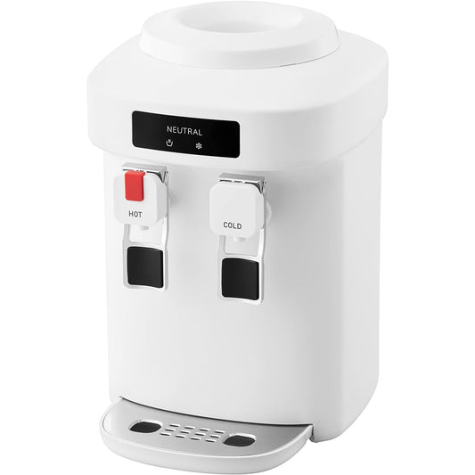 Neutral NEUTRAL Water Server, Tabletop, Home Use, Hot/Cold Water, Compact, For 2L PET Bottle, Includes Dust Prevention Function, Includes Cap, NR-K-WS3-WH White
