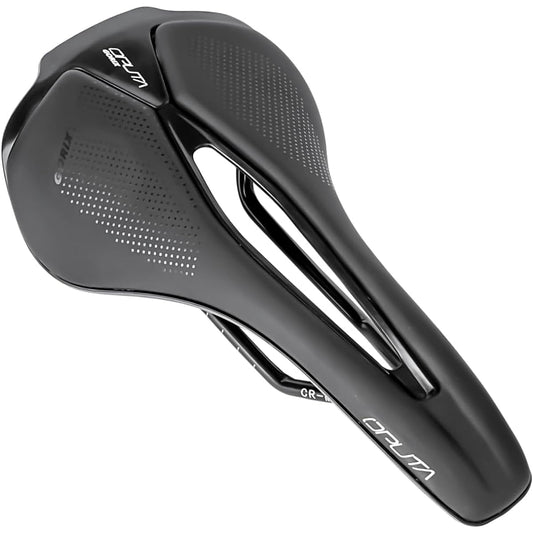 GORIX Saddle, Bicycle, Short Nose, Road Bike, Short Saddle, Perforated, Lightweight, Shock Absorption, Bicycle Saddle Replacement, Stylish, Customized (oputa-2) Cross Bike, Cyclocross, MTB, Mini Velo and Other Bicycles