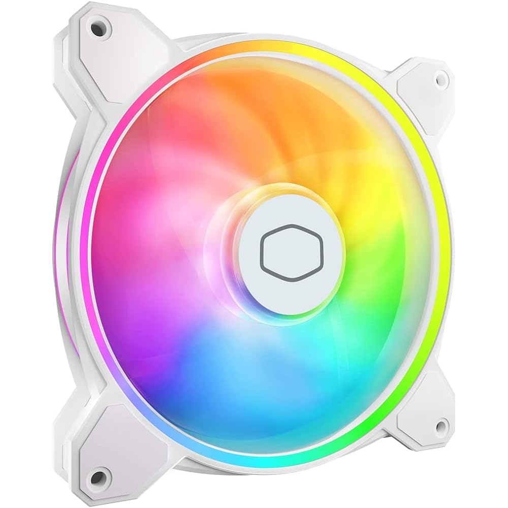 Cooler Master MasterFan MF140 Halo2 140mm ARGB Gen2 PC Case Fan White MFL-B4DW-16NP2-R2 FN1896