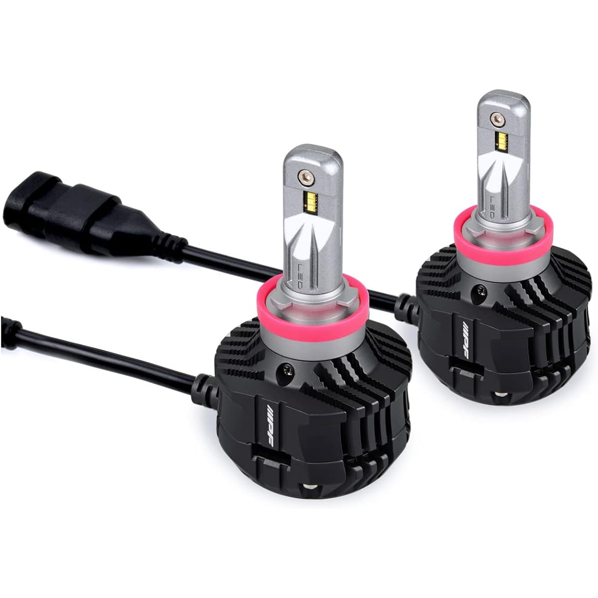 M's Basic by IPF Fog Lamp, LED, Car H8, H11, H16, 5200lm, 6500K, White, 12V, 24V, Compatible with Vehicle Inspection, Integrated Driver Unit, Built-in Cooling Fan, Noise Suppression, High Spec Model, Easy to See Light Distribution Performance AMZ-FL501