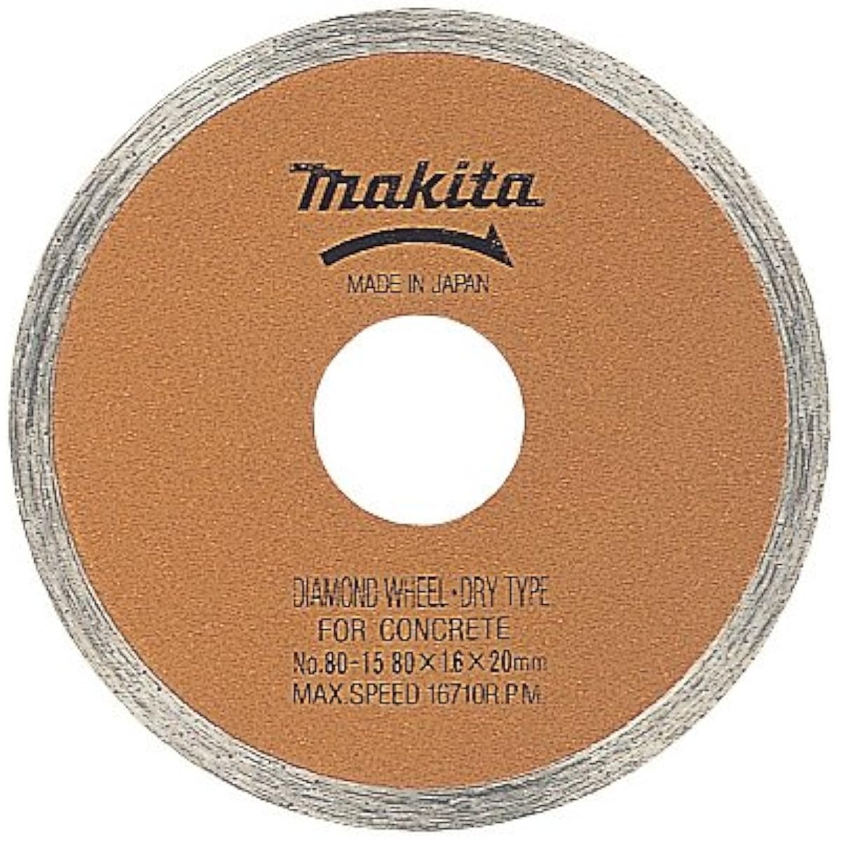 Makita Diamond Wheel Outer Diameter 80mm Rim A-20410