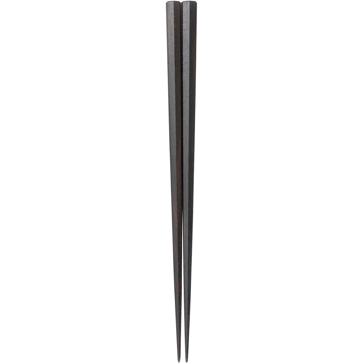 Luxury Edo wooden chopsticks, heptagonal striped ebony, Joboji lacquer finish, 22cm, handmade by craftsmen, Japanese tradition, skillful craftsmanship 38714