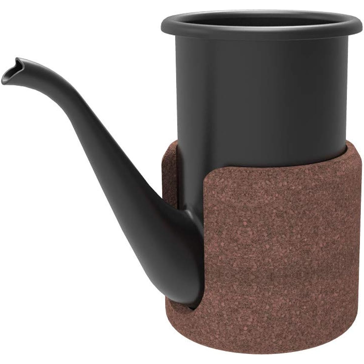 cupPot Hand Drop Type Enamel Pot Brown (Peppermint Blue)
