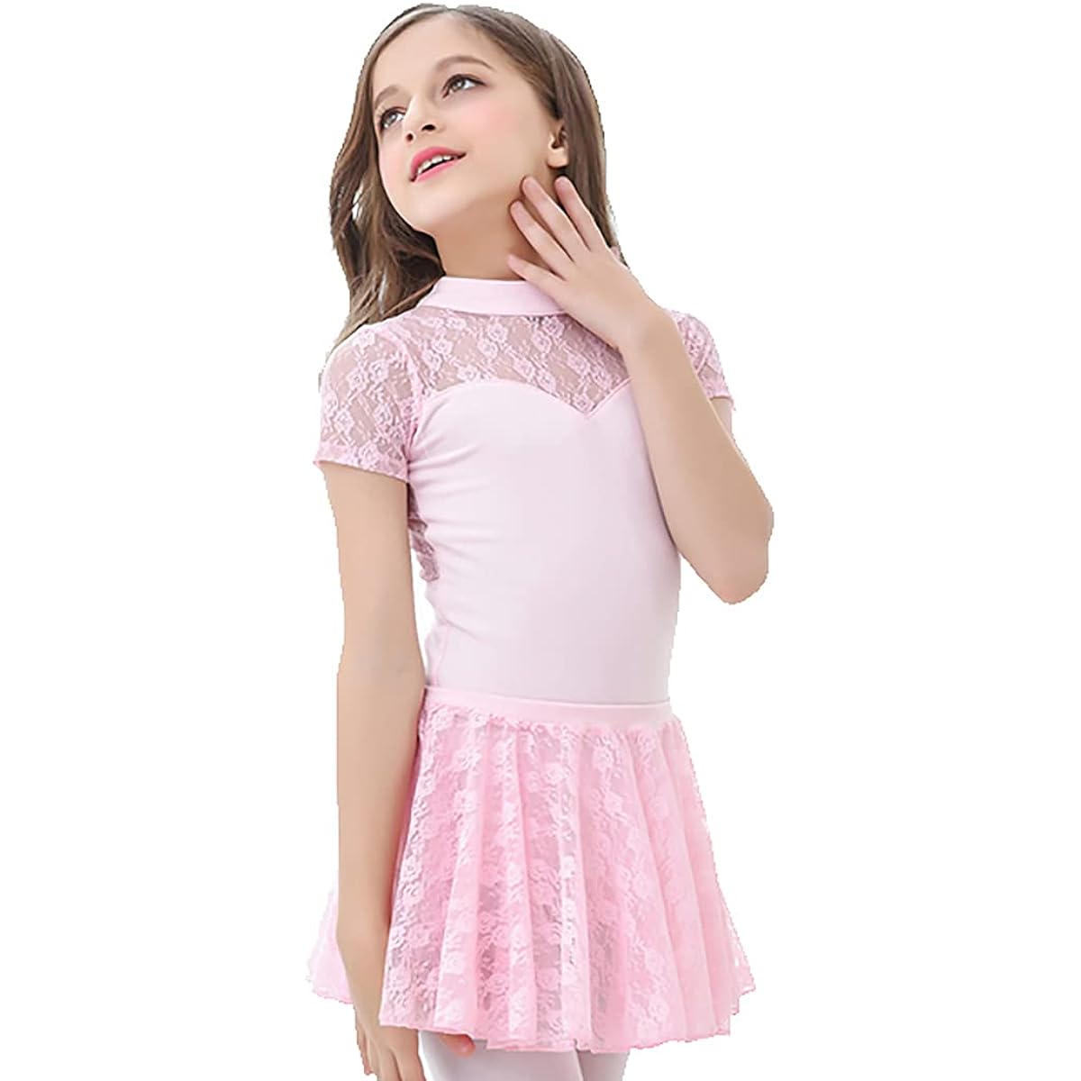 Manana ma13 Silkily 2way Manana Leotard Ballet Children's Skirt Separate Lace Snap Costume Kids Junior Girls