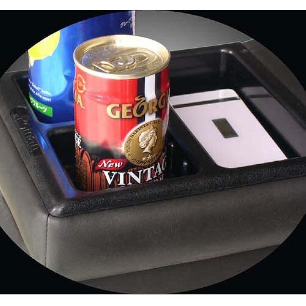 Ito Seisakusho Armrest Console Box Double Storage Mini Light Vehicle/General Purpose Type Black DSM-1