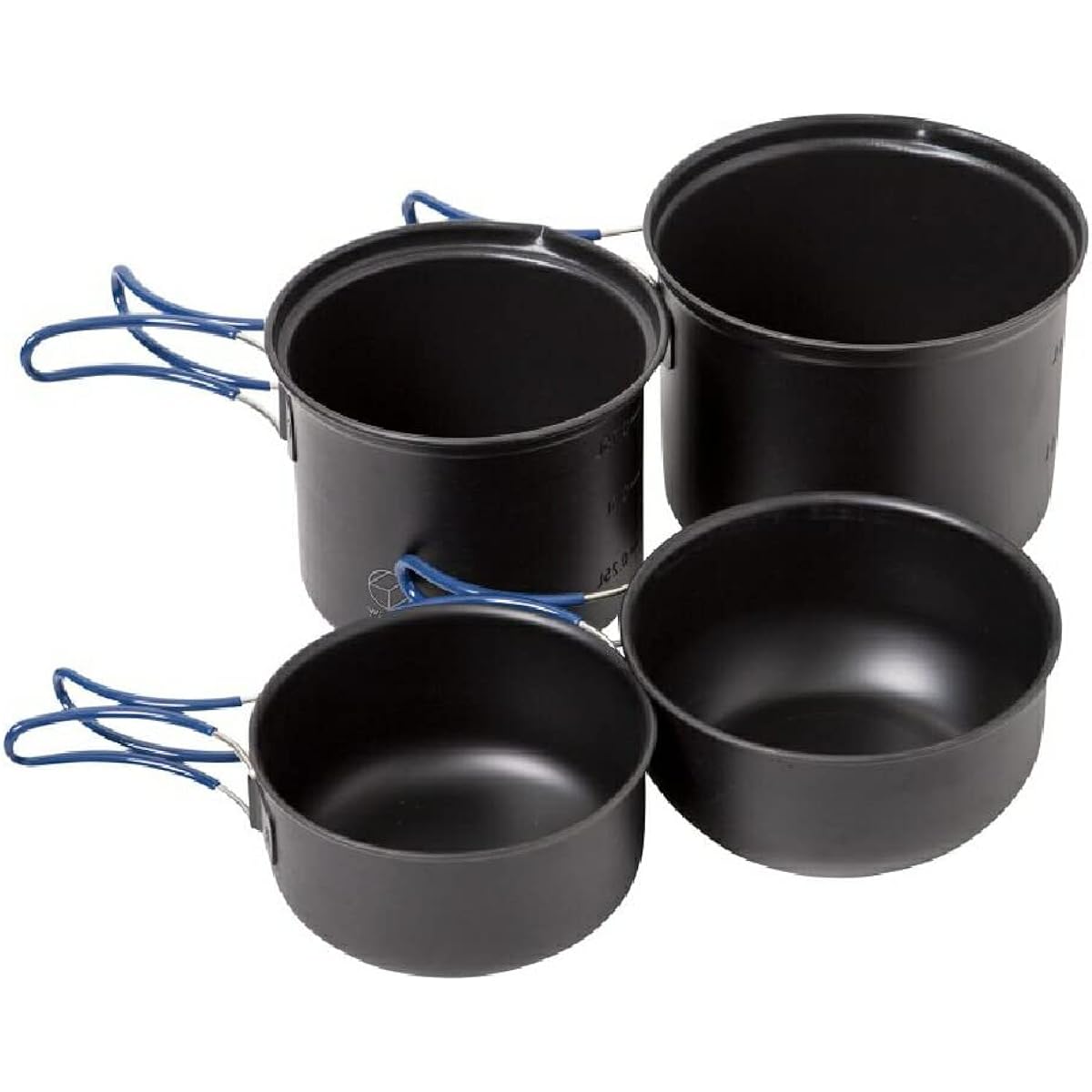 Whole Earth Outdoor Camping Cooker Set Pot Cup Aluminum Tableware NOMAD COOKER SET BK WE23DJ66 Black