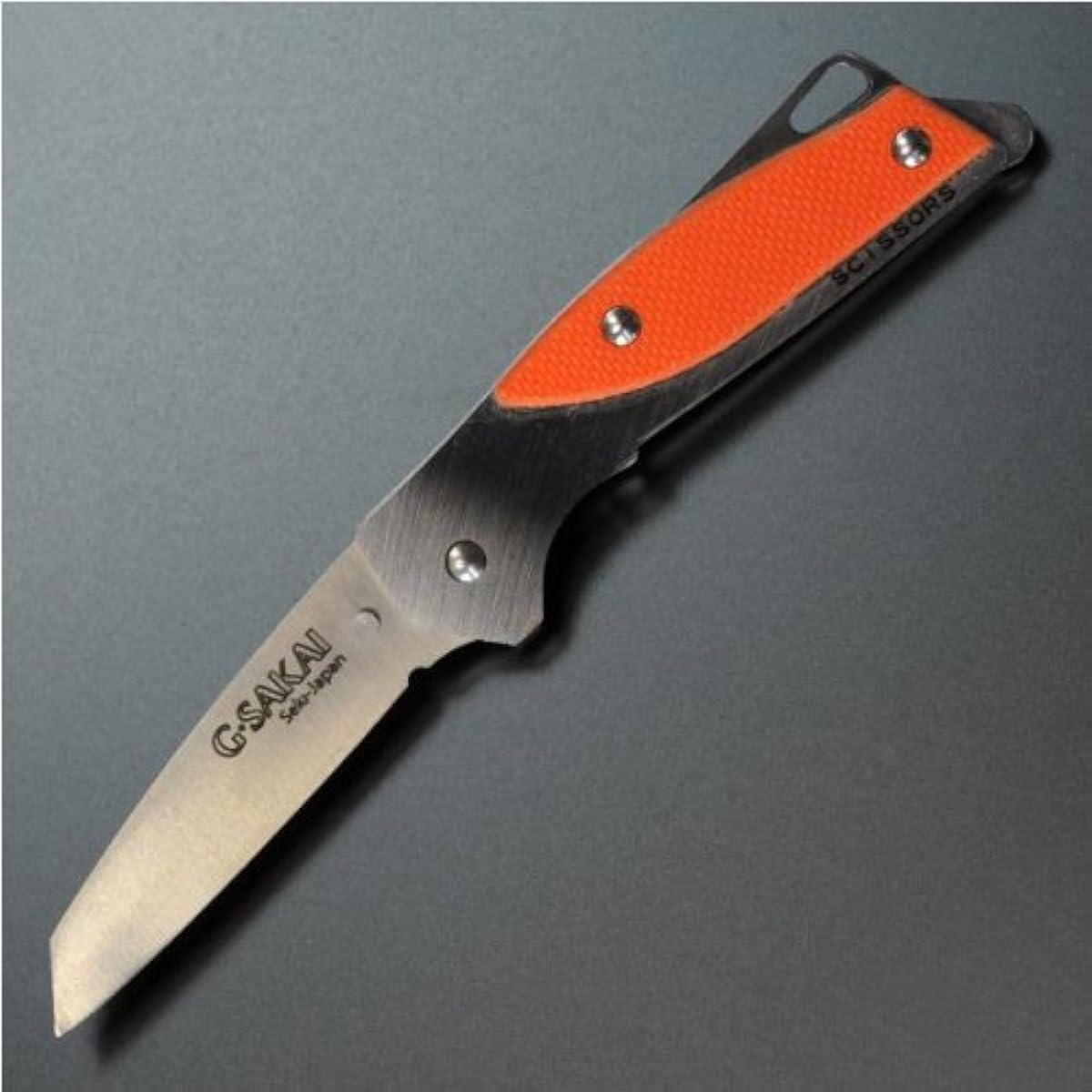 G Sakai Folding Knife Kojiro Itto Style Orange