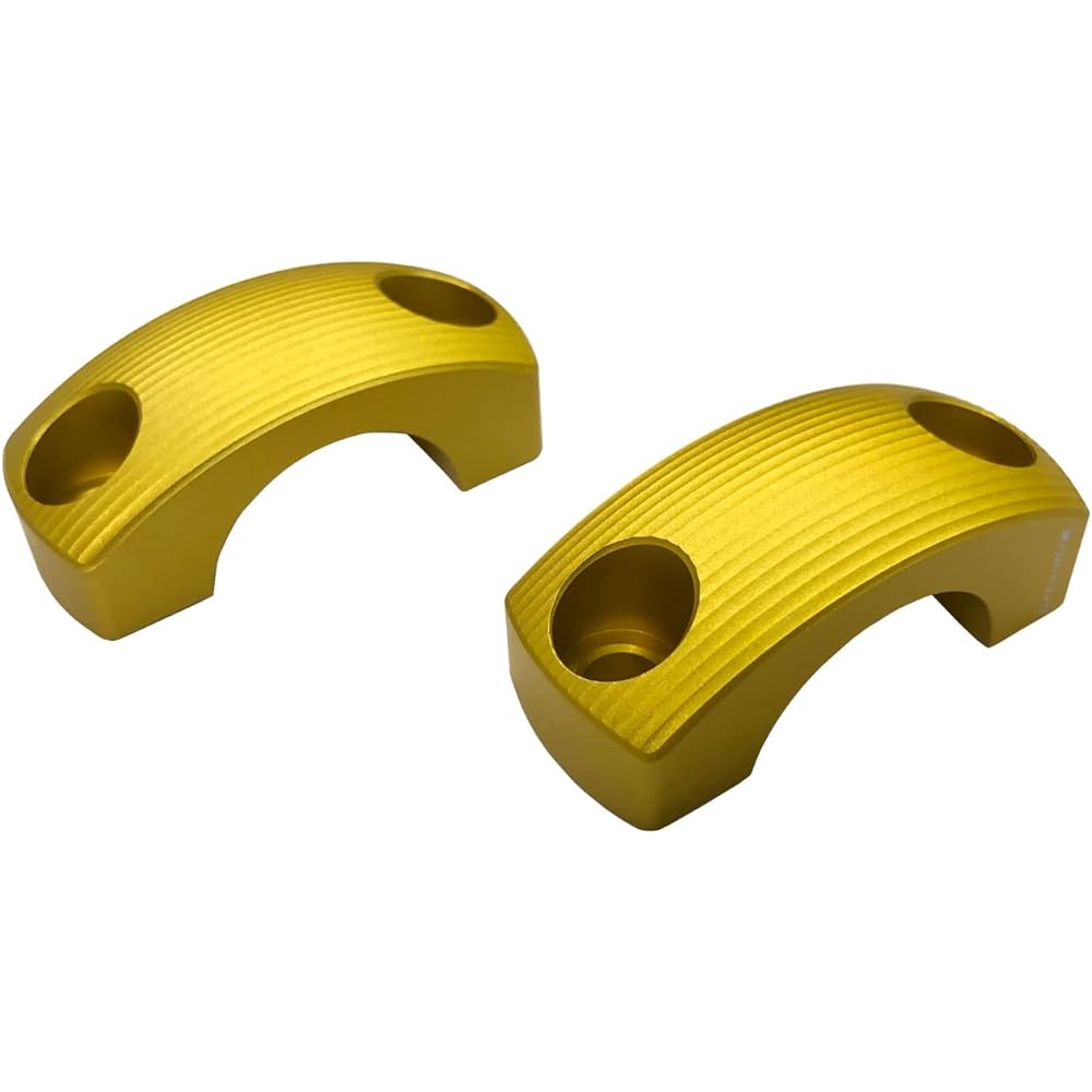 BIKERS Master Cylinder Clamp Rebel 250 Rebel 500 Aluminum Left and Right Set Matte Light Gold BK-H0436-LGD