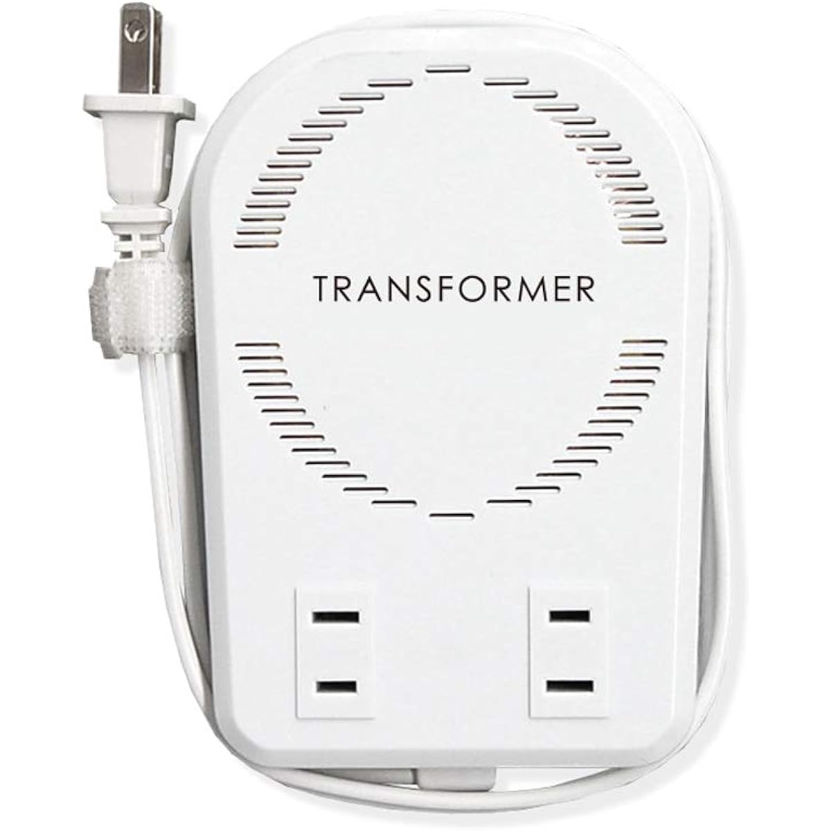 Kashimura Overseas Transformer Thin White AC 110V ~ 130V / 50W ~ 140W, 220V ~ 250V / 50W ~ 110W Main unit power plug A plug, output outlet A type x 2 NTI-277