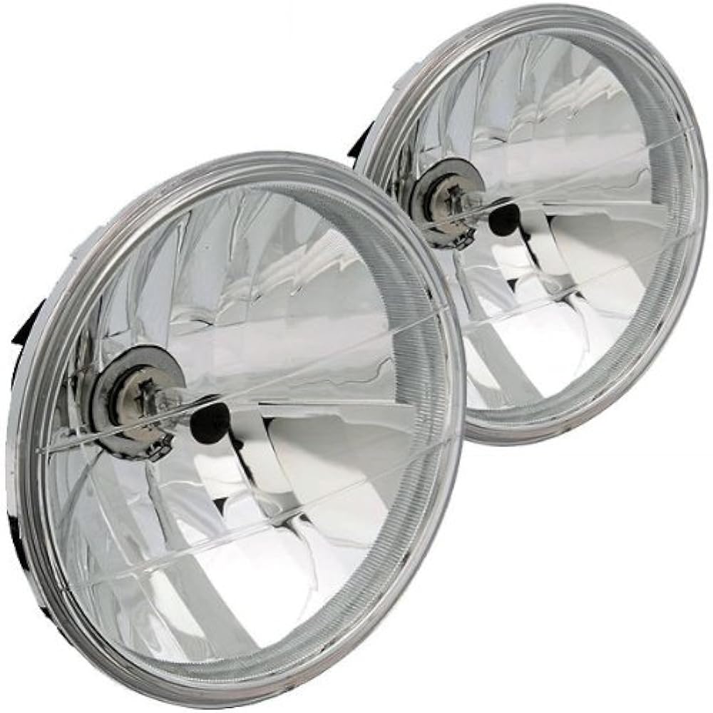 BigOne 4 Wheel Vehicle H4 Multi-Reflector Headlight Vehicle Inspection Compatible LED Compatible Multi-Reflector Round Clear