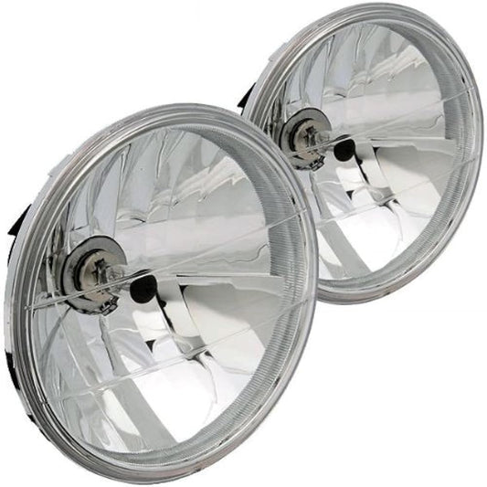 BigOne 4 Wheel Vehicle H4 Multi-Reflector Headlight Vehicle Inspection Compatible LED Compatible Multi-Reflector Round Clear