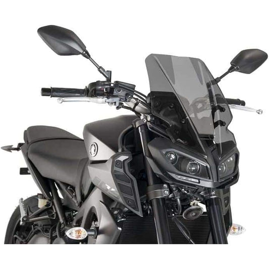 Puig Naked New Generation Windshield Touring Yamaha FZ-09 17-20ft C/Dark Smoke (9377F)