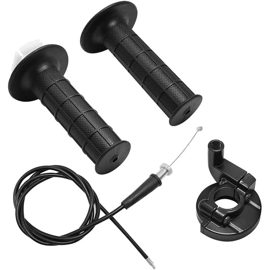 Black Throttle Handle and Grip Cable Replacement for Mini Baja Doodlebug 5.5hp 6.5hp Mb165 Mb200 196cc 200cc 97cc