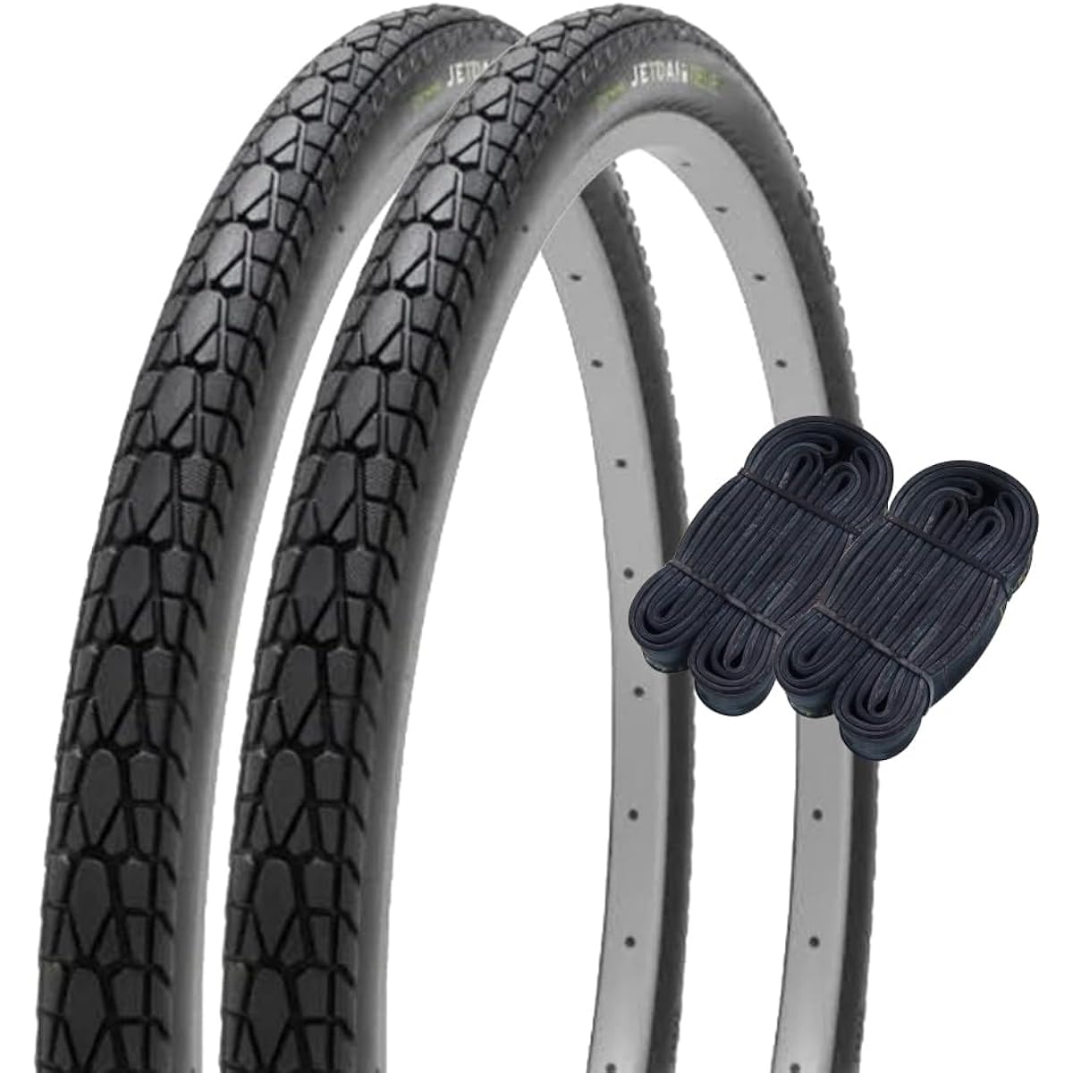 Shinko 24 inch bicycle tire tube set of 2 each pair roll JETDAii NEUE 24×1 1/2 black W/O SR154 60281