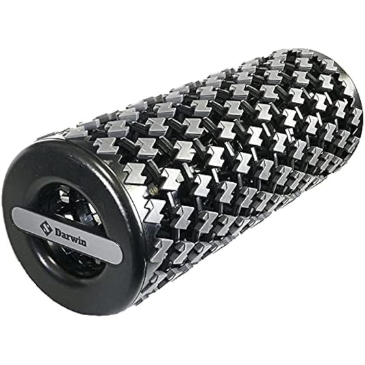 S.Darwin Foldable Compact Foam Roller SGS Product Certification Myofascial Release Pilates Stretching Tool Grid Foam Roller Yoga Pole Training Sports Fitness Massage Equipment Telescoping Shortening Foam Roller Japanese Instruction Manual Included (Black