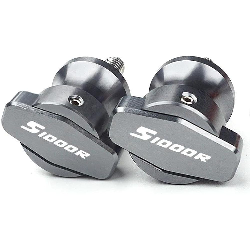 Bike Stand Screw Slider 8mm Motorcycle Accessories Swing Arm Spool Slider M8 Stand Screw For S1000RR S1000R S1000 R RR HP4 2014 2015 2016 2017 2018 (Color: Titanium, Size: S1000R)