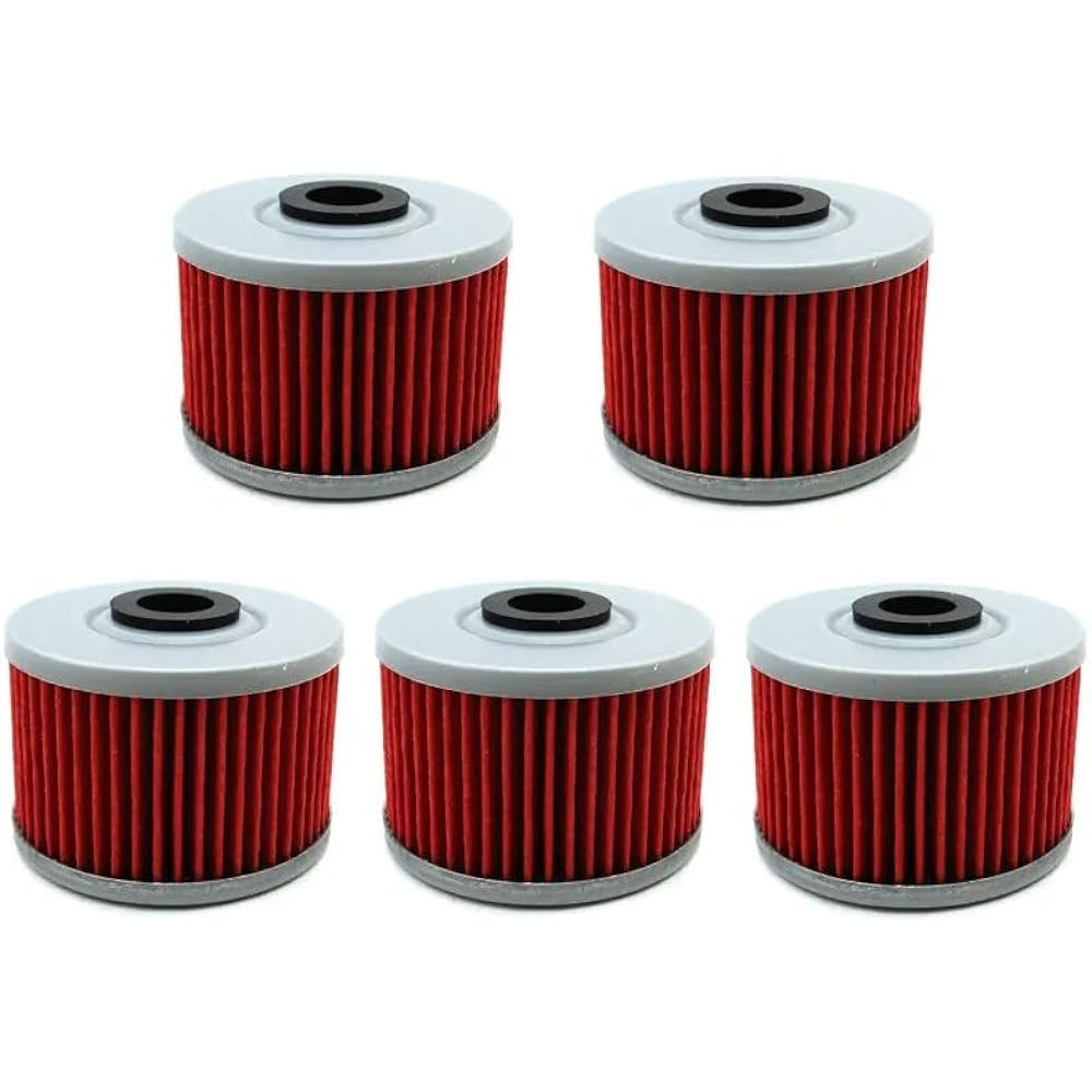 5pc Oil Filter H CBR300R CB300F CBR250R CRF250L XR650L K KSR110 KLX140L KLX110L KLX125 KLX250S KL250 KLX 300R 300
