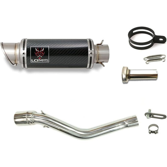 CRF250L CRF250 RALLY 2021-2023 MD47 LCIPARTS Short Carbon Slip-On Muffler