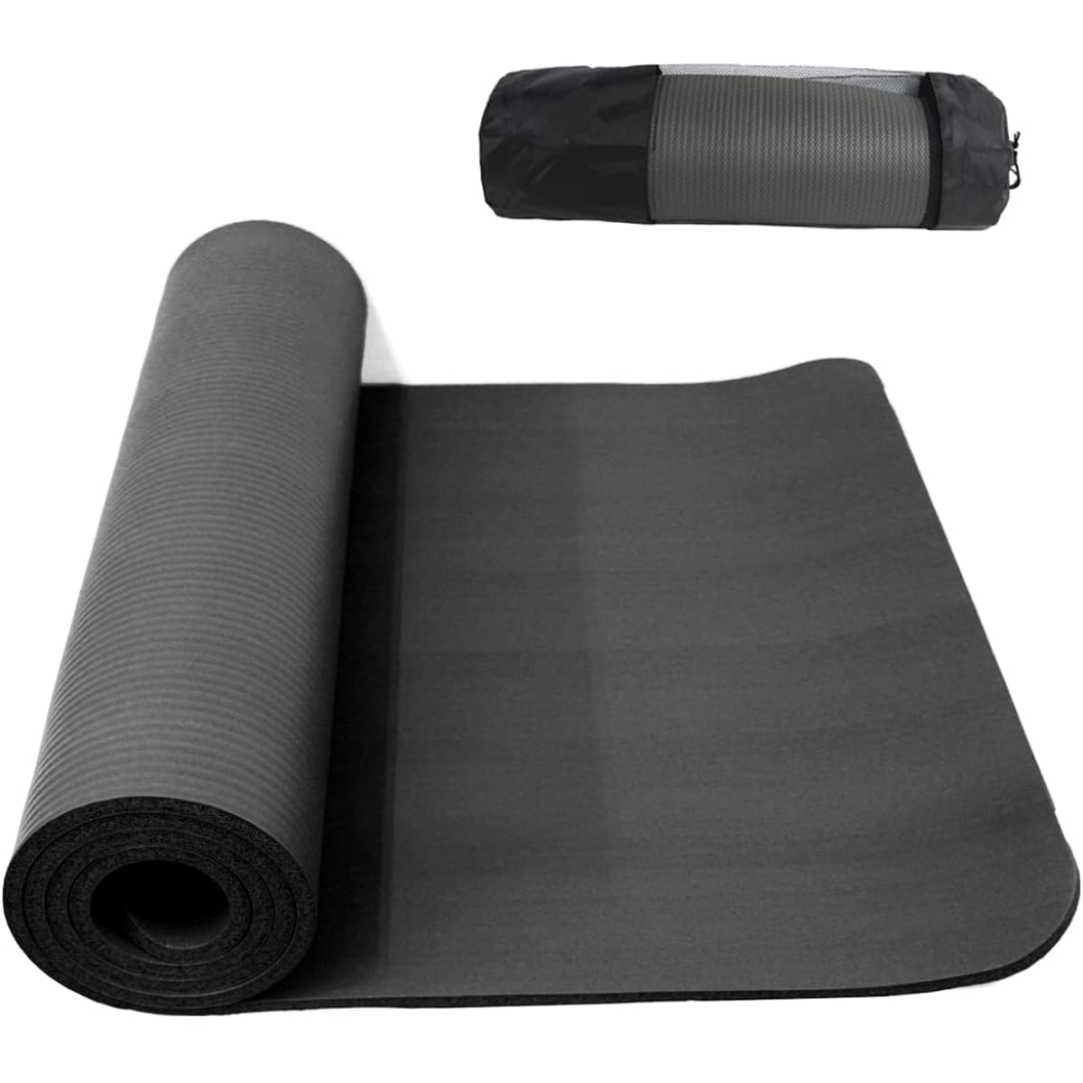 Yoga Mat 10mm Training Mat Exercise Mat Yoga Mat Thickness 1cm Yoga Pilates Diet Stretching Exercise Core Training Abs Pelvis Correction Storage Case Included