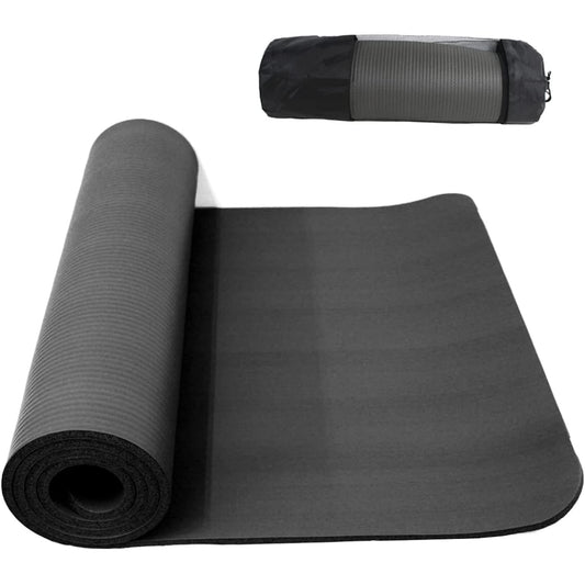 Yoga Mat 10mm Training Mat Exercise Mat Yoga Mat Thickness 1cm Yoga Pilates Diet Stretching Exercise Core Training Abs Pelvis Correction Storage Case Included