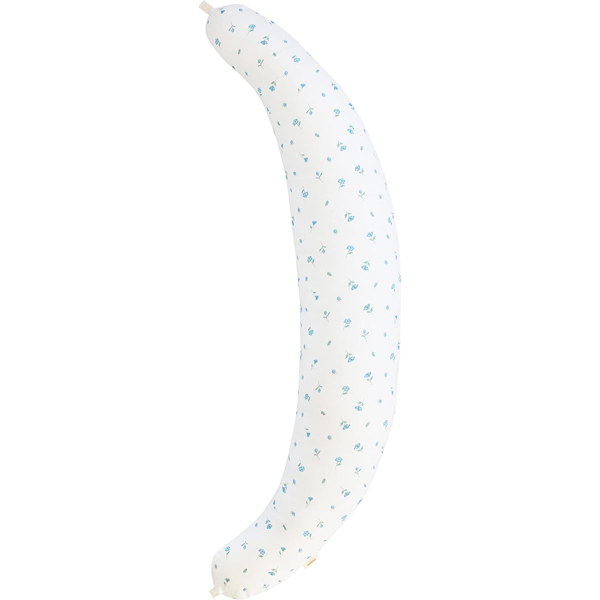 Sandesica Washable Body Pillow for Pregnant Women Polyester Cotton (L Size) [Made in Japan] (Nemophila (Nude with Button) 4265-8888-81)