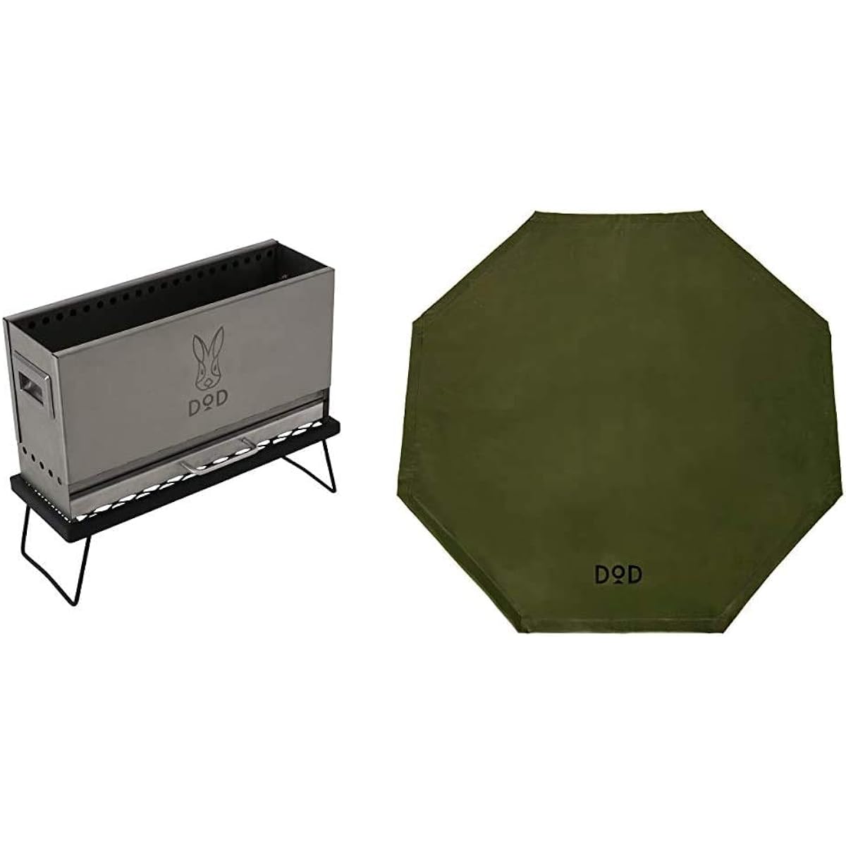 DOD Mechamoe Fire Secondary Combustion Visible Bonfire Stand Heat Resistant Table Storage Bag Standard Included Q3-626-SL
