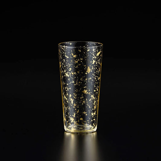 [Hakuichi Japanese paper wrapping] Stardust beer glass gold