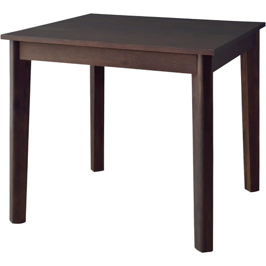 Palette Life Dining Table, Width 80cm, For 2 People, Stylish, Wooden Desk, Square, Compact, Small, Modern, Simple, Dark Brown