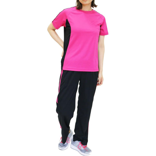 [City Jogger] Women's Running Wear Top and Bottom Set Dry T-shirt Jersey Pants