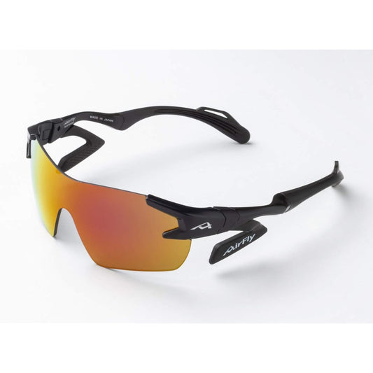 AirFly Nose Padless Sports Sunglasses Kids Size AF-901 C-1K Black Frame AF-901 C-1K Black