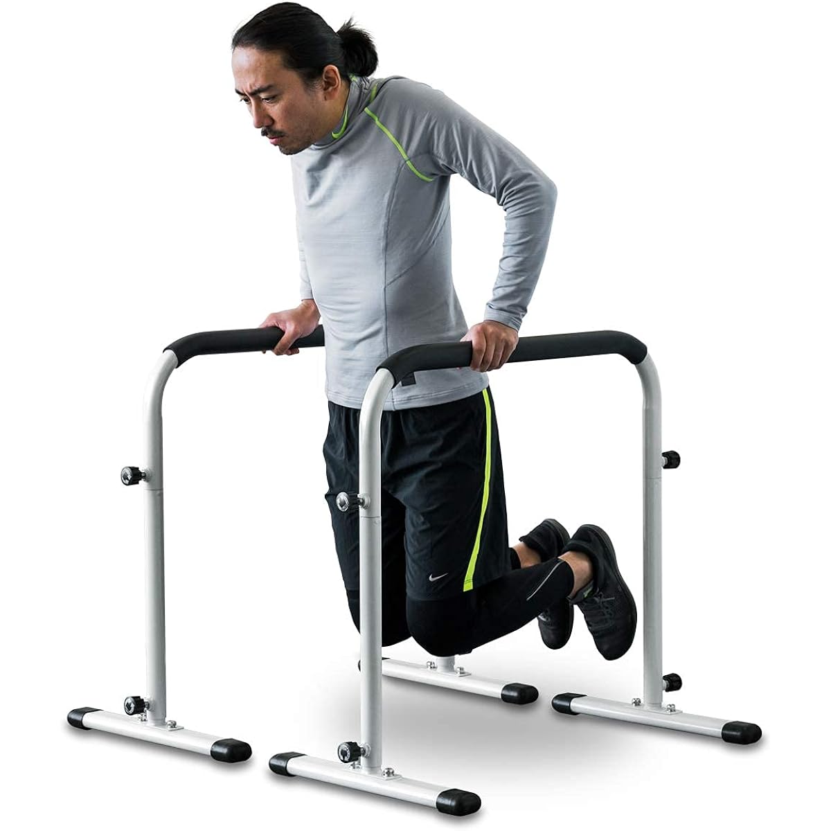 FIELDOOR dips stand 5 height levels [Highly safe double lock adopted] Load capacity 150kg Easy to grip grip Reduces strain Muscle training training fitness dips bar