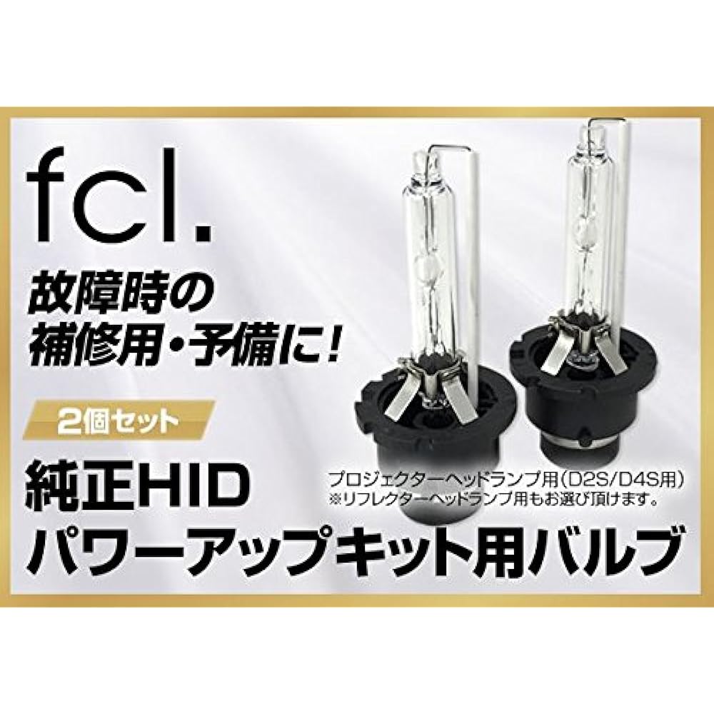 fcl. 45W/55W HID Power Up Kit Valve Reflector Type 6000K Set of 2