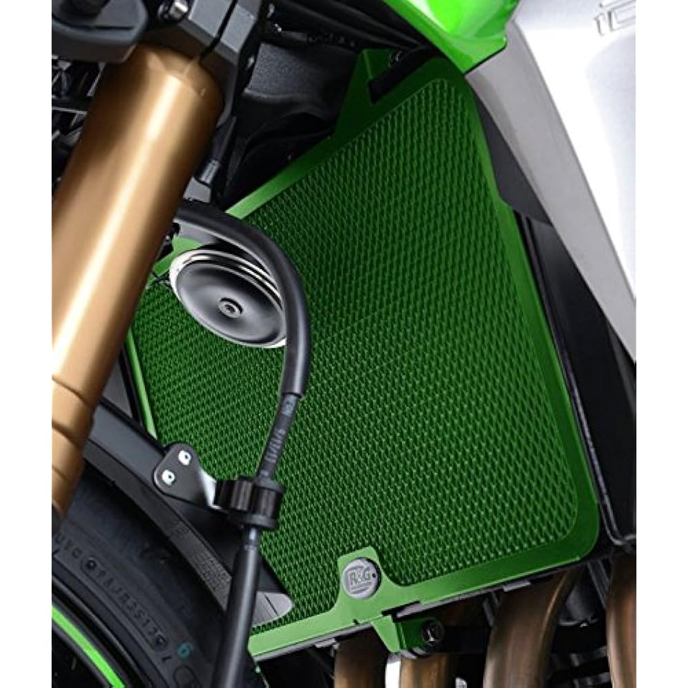 R&G Radiator Guard Aluminum Green NINJA1000[Z1000SX](10-14) VERSYS1000[Versys](12-) Z750[ZR750] (07-11) Z750R[ZR750N](11-12) Z750S[ZR750] ( 07-11) Z800(13-) RG-RAD0090GR RG-RAD0090GR