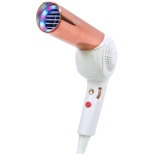 Areti Dryer Hair Dryer Negative Ion Large Air Volume Quick Drying Folding LED Light Care Moist d1621PK Kozou