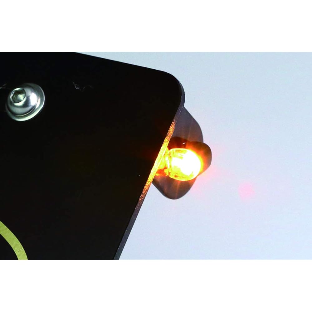 Kijima Motorcycle Turn Signal LED Turn Signal Lamp Nano Type Black Body/Clear Lens 219-5179