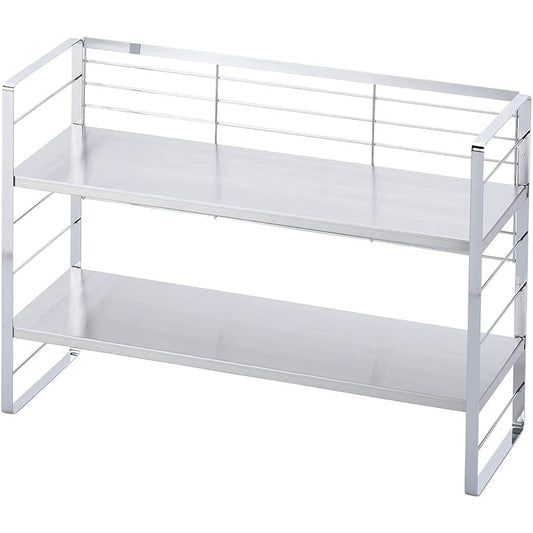 Shimomura Planning Bay Window Shelf Stainless Steel Shelf Silver Width 58cm Made in Japan 38019