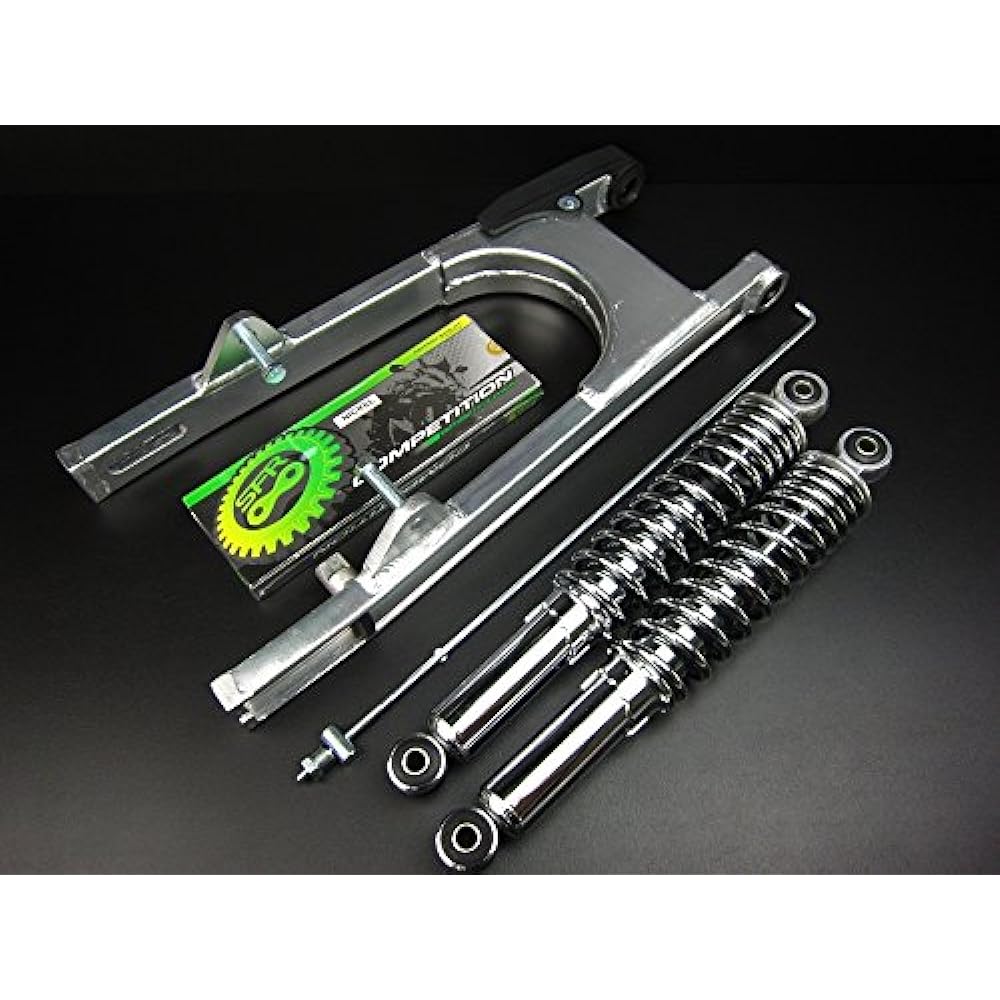 16cm long aluminum swing arm & 330mm rear shock plated & chain Monkey/Gorilla NO1090